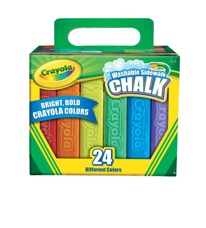 Photo 1 of 4 pack Crayola 24ct Washable Sidewalk Chalk - Bold Colors

