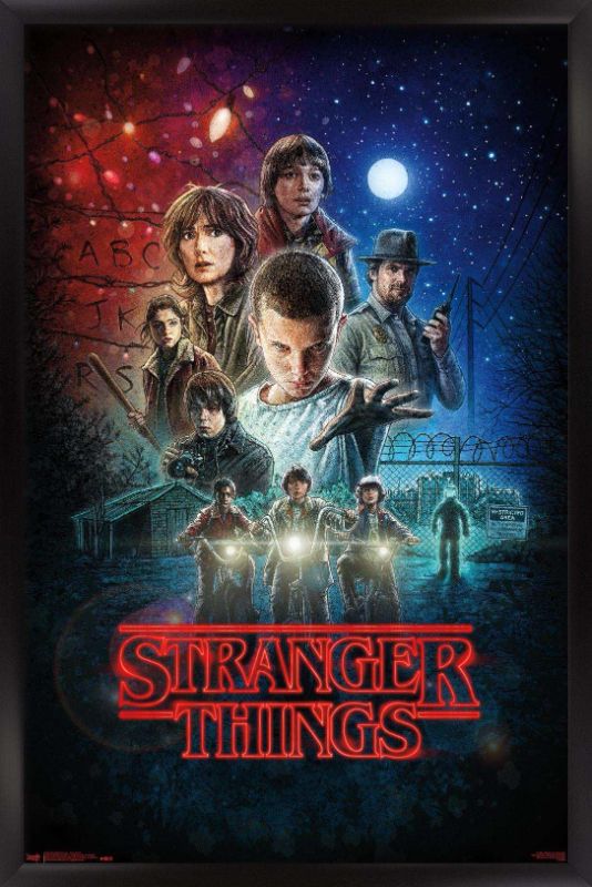 Photo 1 of 36X24 STRANGER THINGS POSTER WITH FRAME