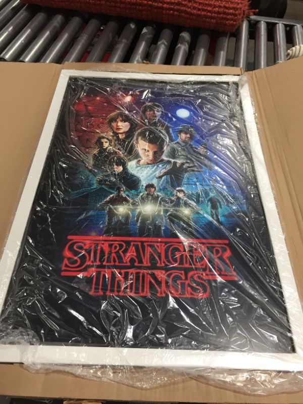 Photo 1 of 36X24 STRANGER THINGS POSTER WITH FRAME