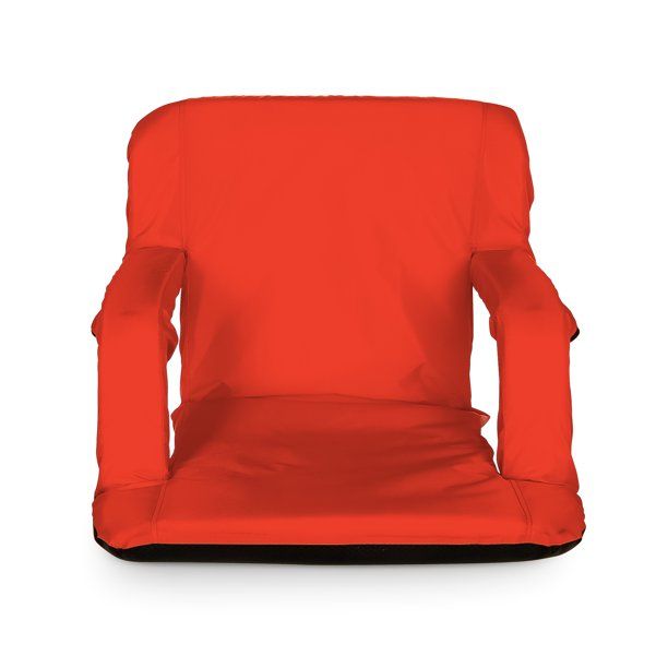 Photo 1 of Camco 53096 Portable Reclining Stadium Seat for Bleachers with Carry Straps - Red
