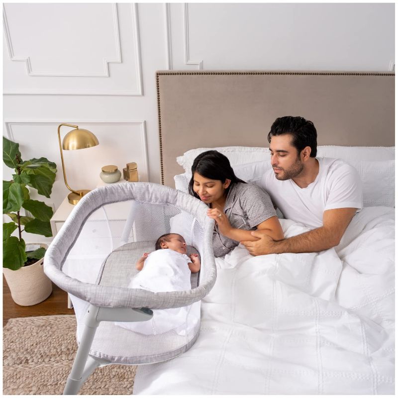 Photo 1 of HALO Baby Bassinet Bedside Sleeper, Bassinest Flex, Adjustable Portable Travel Co Sleeping Crib, Easy Folding, Lightweight with Mattress and Carrying Bag
