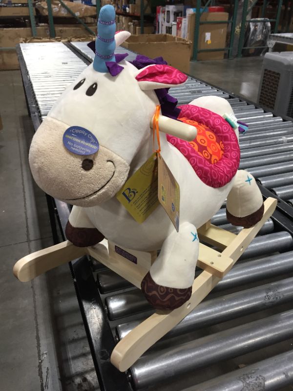 Photo 1 of B. toys Wooden Rocking Unicorn Rodeo Rockers - Dilly-Dally

