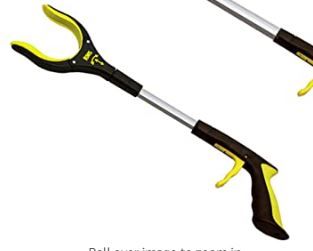 Photo 1 of 19 Inch Grabber Reacher with Rotating Jaw - Mobility Aid Reaching Assist Tool