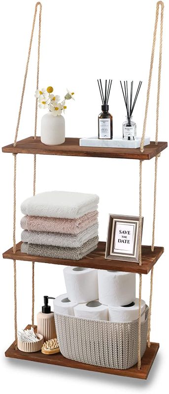 Photo 1 of Bathroom Shelves Over Toilet Bathroom Organizer – Bathroom Wall Shelf Toilet Organizer – Rustic Farmhouse Bathroom Decor – Over Toilet Storage Ladder Shelf – Hanging Shelves Bathroom Space Saver
