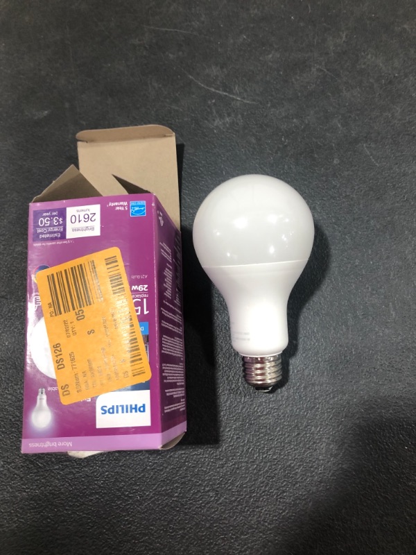Photo 2 of 150-Watt Equivalent A21 Dimmable with Warm Glow Dimming Effect Energy Saving LED Light Bulb Soft White (2700K) 
