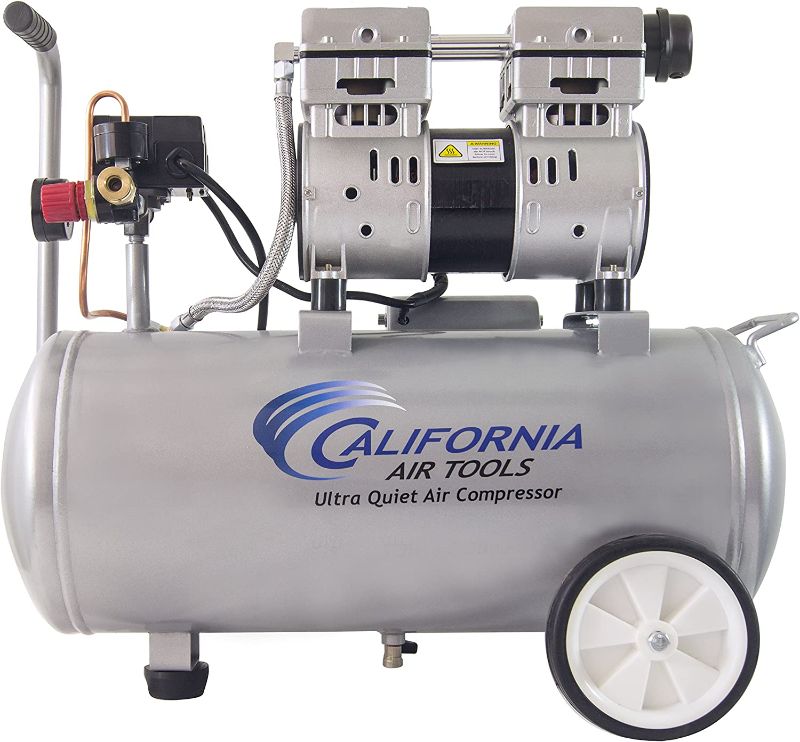 Photo 1 of California Air Tools 8010 Steel Tank Air Compressor | Ultra Quiet, Oil-Free, 1.0 hp, 10 gal
