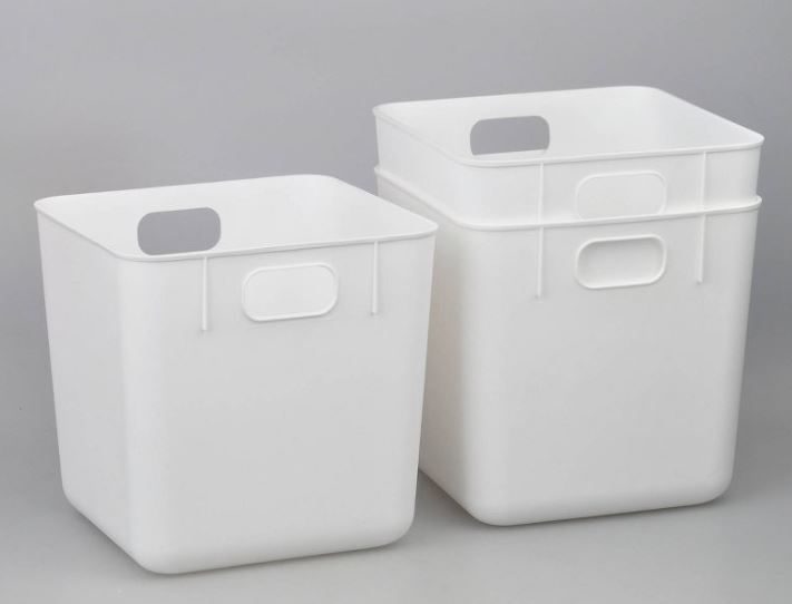 Photo 1 of 3ct Large Plastic Cube Storage Bin White - Bullseye's Playground™

