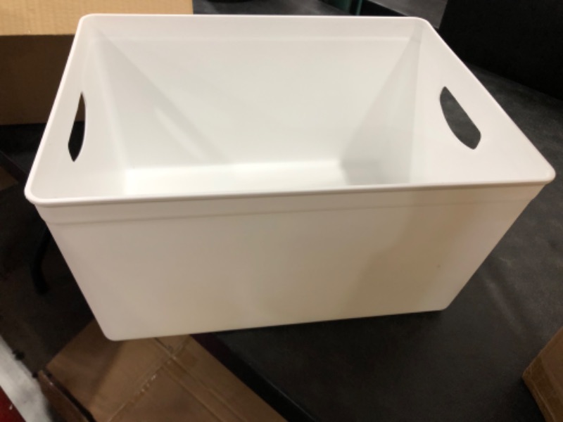 Photo 2 of 3ct Large Plastic Rectangle Storage Bin White - Bullseye's Playground™

