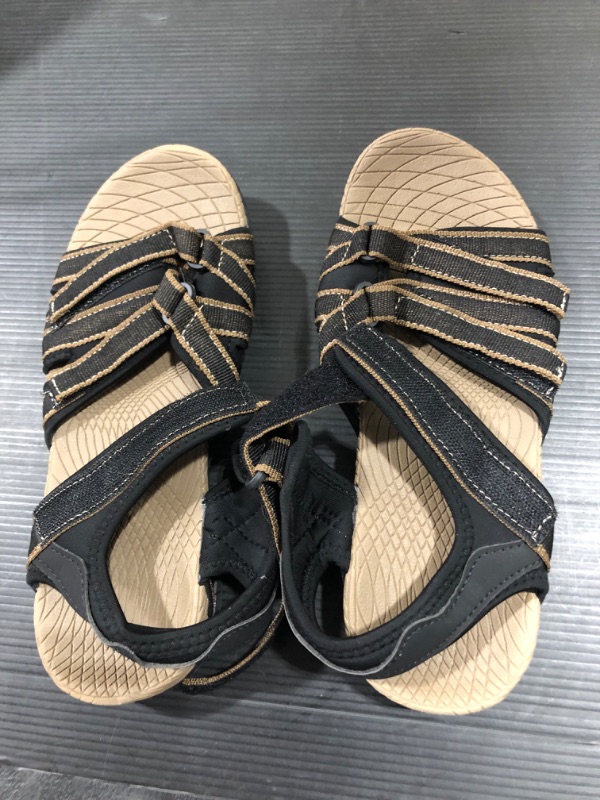 Photo 1 of WHITIN Women’s Hiking Sandals with Arch Support | Adjustable Hook and Loop Straps | Durable Sport Sandals for Outdoor Adventure size 36
