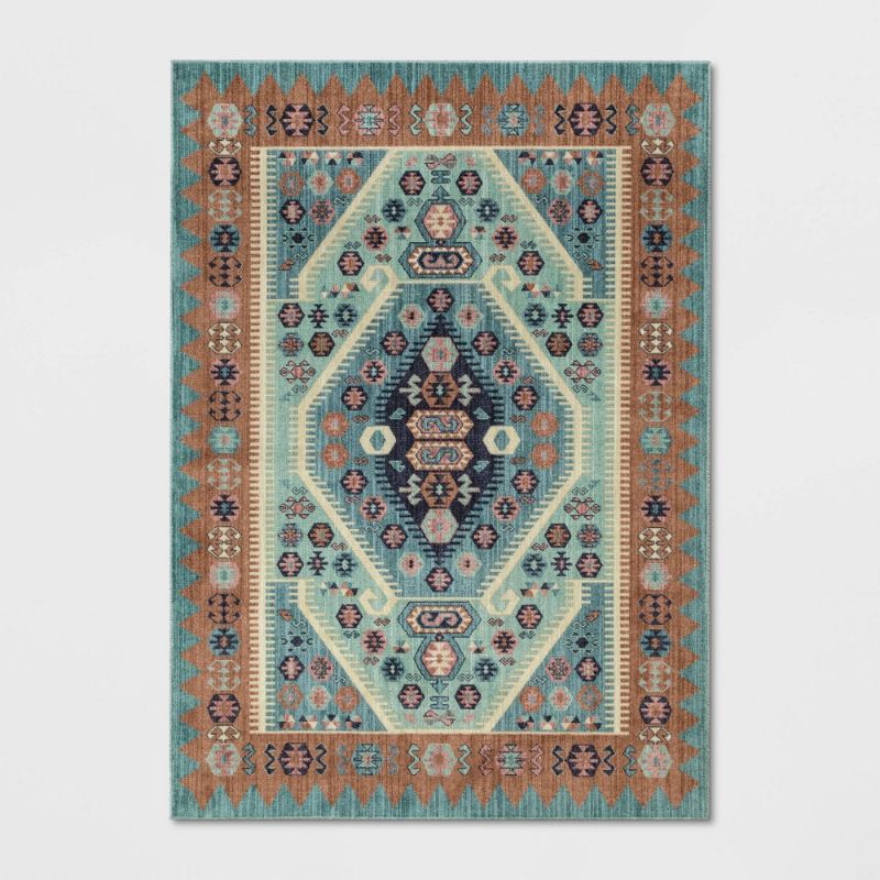 Photo 1 of **NEW QUALITY** 5'x7' Buttercup Diamond Vintage Persian Style Woven Rug - Opalhouse™
