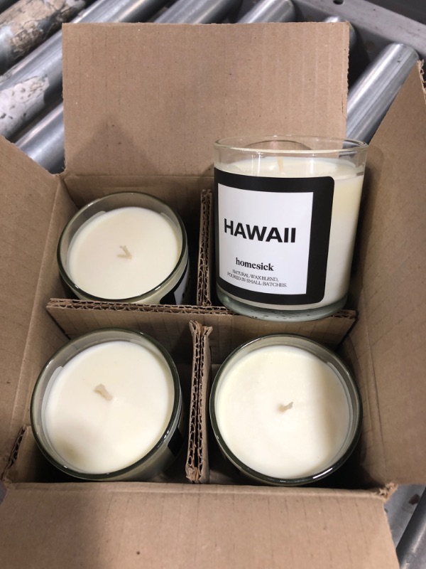 Photo 2 of *pack of four* 7.5oz Hawaii Candle - Homesick
