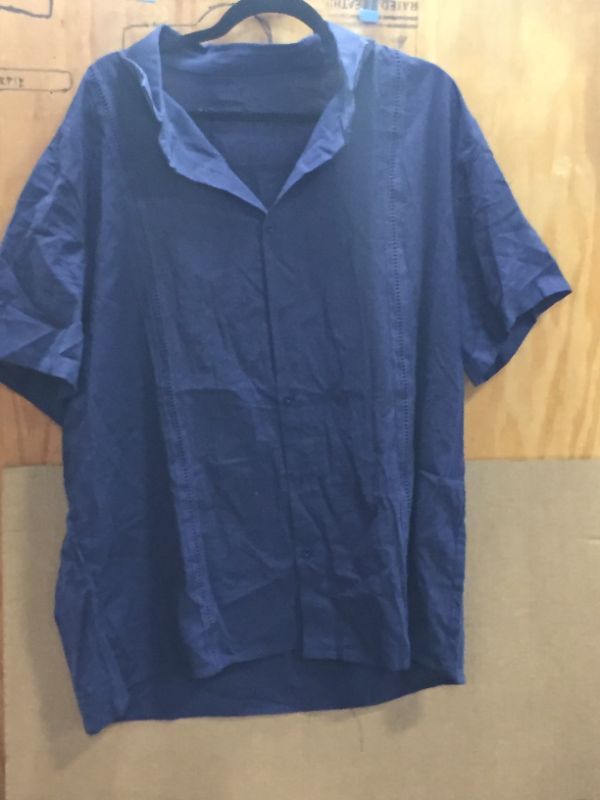 Photo 1 of  Generic Brand Blue collard shirt --Chinese  SIZE 2XL,