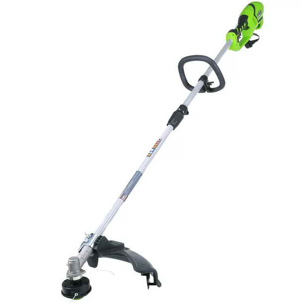 Photo 1 of "GreenWorks 21142 10A 18-Inch 10-Amp Electric Straight Shaft String Trimmer"
