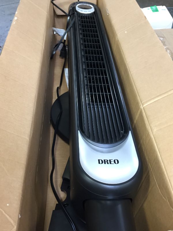 Photo 3 of 
Dreo Cruiser Pro T1 Tower Fan, 42 Inch Quiet Oscillating Bladeless Fan with Remote, 6 Speeds, 3 Modes, LED Display, 12H Timer, Black Floor Standing Fan Powerful for Indoor Home Bedroom Office Room

