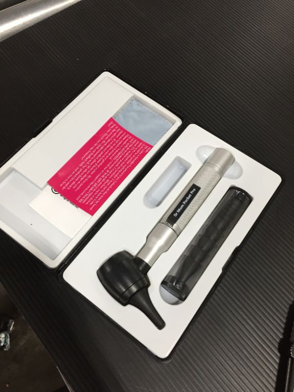 Photo 3 of ?Lifetime Warranty?4th Generation Doctor Mom LED Pocket Pro Otoscope with both Adult and Pediatric Disposable Specula Tips, Battery, and Protective Hard Plastic Case
