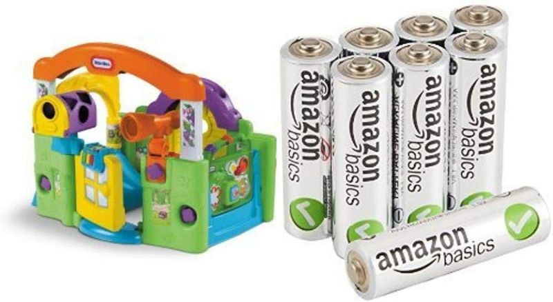 Photo 1 of Little Tikes Activity Garden Baby Playset with Amazon Basics AA Batteries Bundle
