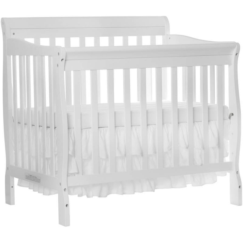 Photo 1 of Dream on Me Aden 4-in-1 Convertible Mini Crib White
