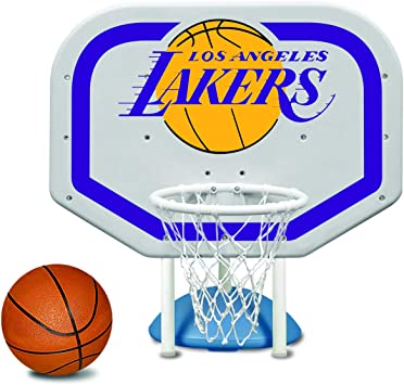 Photo 1 of Poolmaster 72944 Los Angeles Lakers NBA Pro Rebounder-Style Poolside Basketball Game
