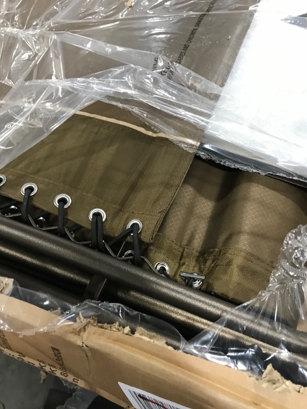 Photo 1 of TIMBER RIDGE XXL Oversized Zero Gravity Chair, Full Padded Patio Lounger with Side Table, 28” Wide Reclining Lawn Chair, Support 500lbs (Brown)
