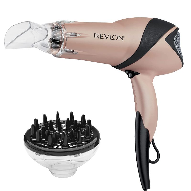 Photo 1 of Revlon Infrared Hair Dryer | 1875 Watts of Maximum Shine, Softness and Control, (Rose Gold)
