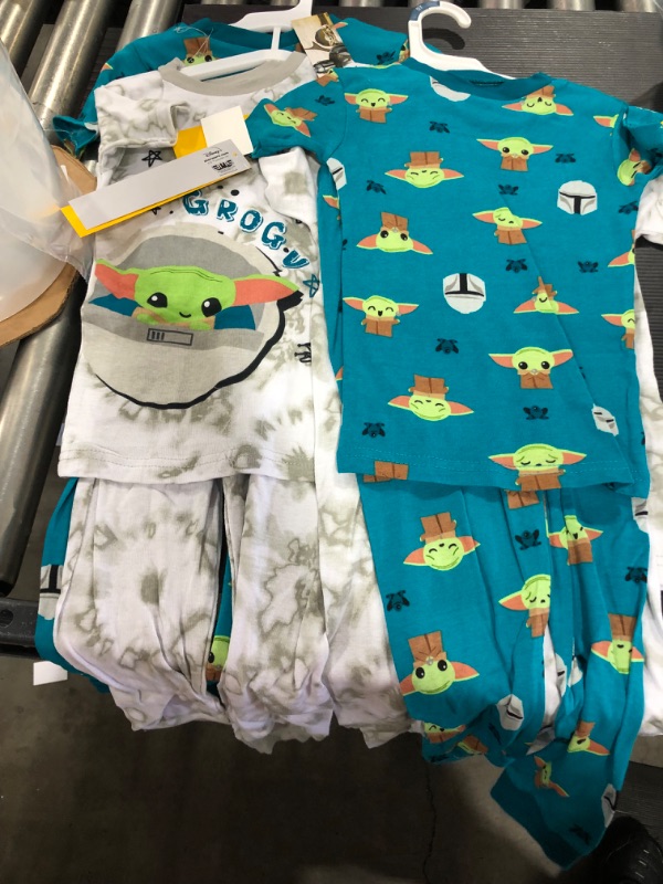 Photo 2 of Toddler Boys' 4pc Star Wars Baby Yoda Snug Fit Top and Pants Pajama Set -
size 18mons
2 packs