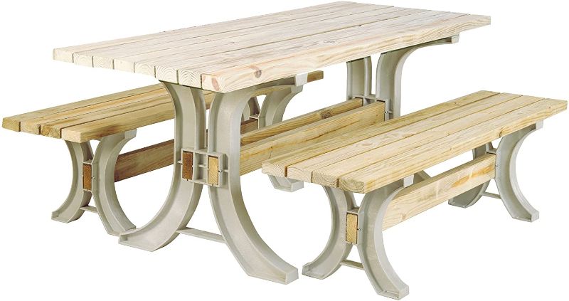 Photo 1 of 2x4basics 90182ONLMI Custom Picnic Table Kit, Sand, LUMBER NOT INCLUDED