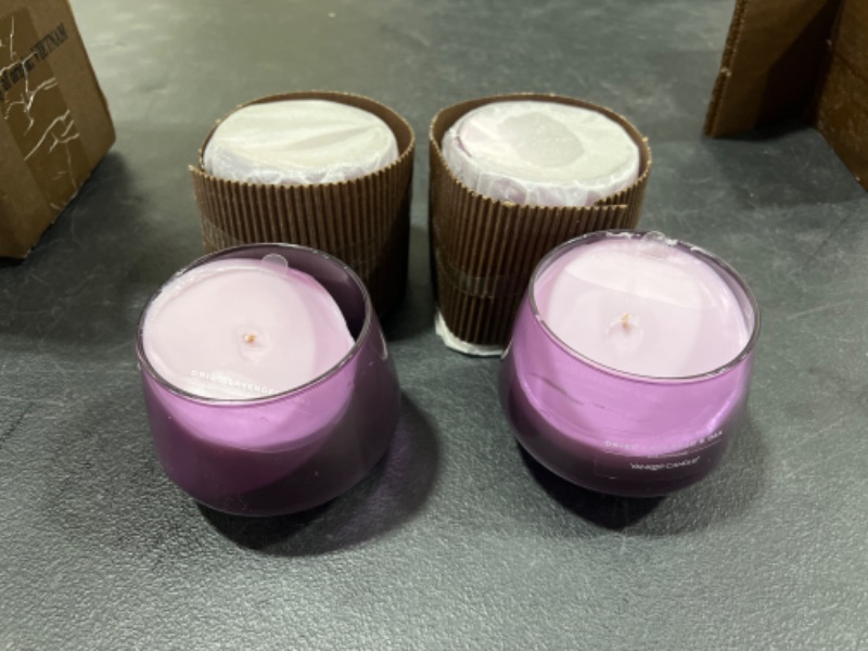 Photo 2 of 10oz 1-Wick Studio Collection Glass Candle Dried Lavender and Oak - Yankee Candle 4 PACK 