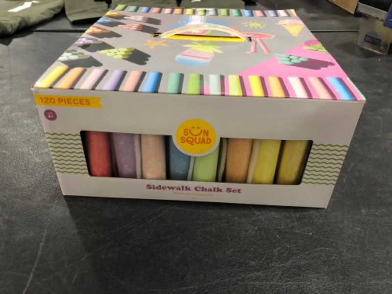 Photo 2 of 120pc Sidewalk Chalk Set - Sun Squad™