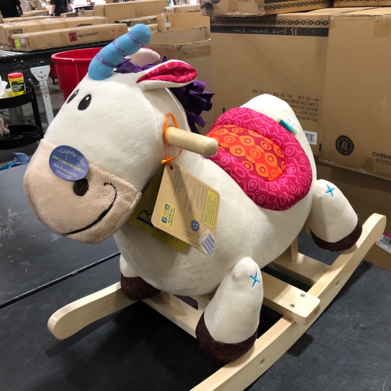 Photo 1 of B. toys Wooden Rocking Unicorn Rodeo Rockers - Dilly-Dally