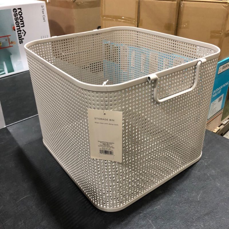 Photo 1 of Decorative Baskets Light Gray - Project 62 14" L x 13" W x 11" H