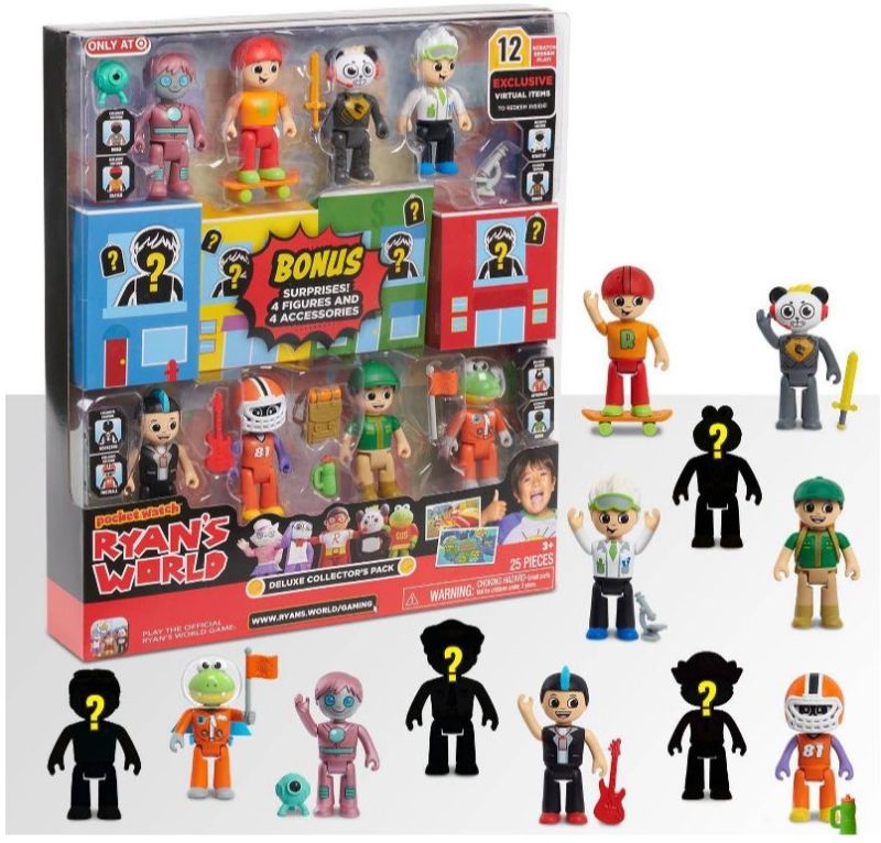 Photo 1 of Ryan's World Deluxe Collector's Figure Pack - 25pc