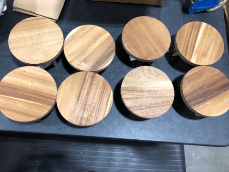 Photo 2 of 8 Pack of Wooden Risers, 8" x 4"