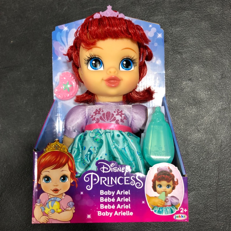 Photo 2 of Disney Princess Deluxe Ariel Baby Doll Includes Tiara and Bottle