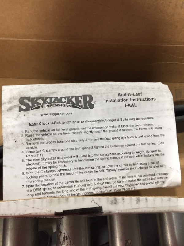 Photo 3 of 2013 GMC Sierra Skyjacker Add-a-Leaf Springs, Softride Rear Springs, Lifts Vehicle 1.5"