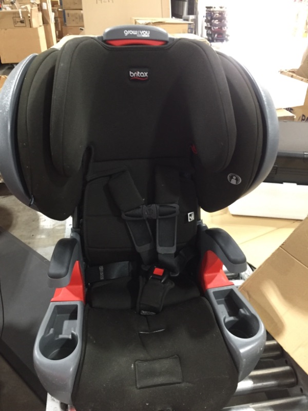 Photo 2 of Britax Grow With You ClickTight Plus Harness Booster Car Seat - Jet Safewash (Flame Retardant-Free) [New Version of the Pinnacle]