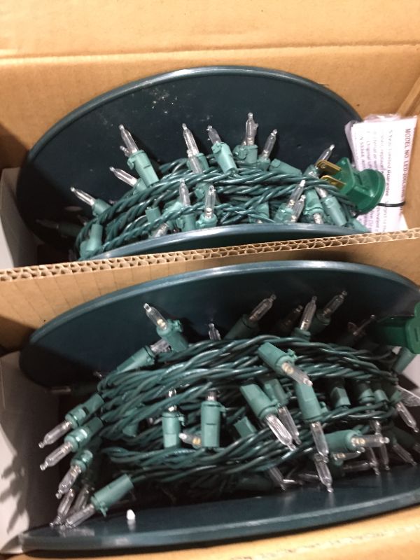 Photo 1 of 200ct LED Smooth Mini Christmas String Lights with Green Wire - Wondershop™ pack of 2

