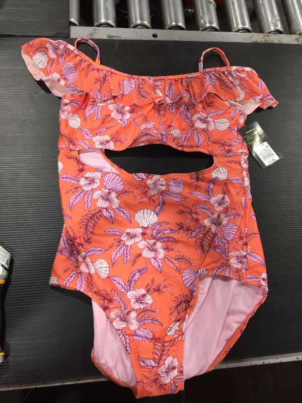 Photo 2 of Girls' Floral Print Off Should One Piece Swimsuit- Art Class™
SIZE XL PLUS