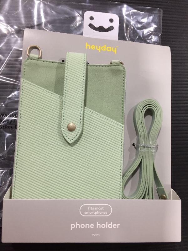 Photo 2 of Heyday Crossbody Phone Sleeve Pouch - Soft Green
