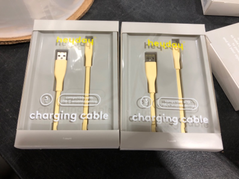 Photo 2 of 2 PACK! heyday™ 3' USB-C to USB-A Flat Cable

