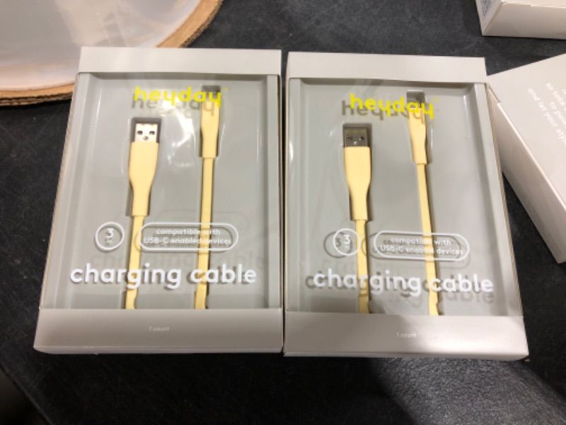 Photo 2 of 2 PACK! heyday™ 3' USB-C to USB-A Flat Cable