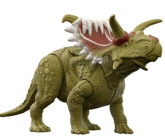 Photo 1 of Jurassic World Legacy Collection Kosmoceratops Dinosaur Figure with Attack Action


