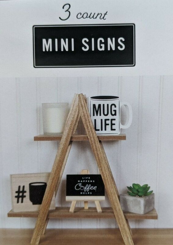 Photo 1 of Bullseye Coffee Bar Mini Signs Set of 3