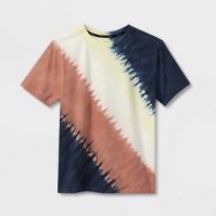 Photo 1 of Boys' Diagonal Tie-Dye Short Sleeve T-Shirt - size; large