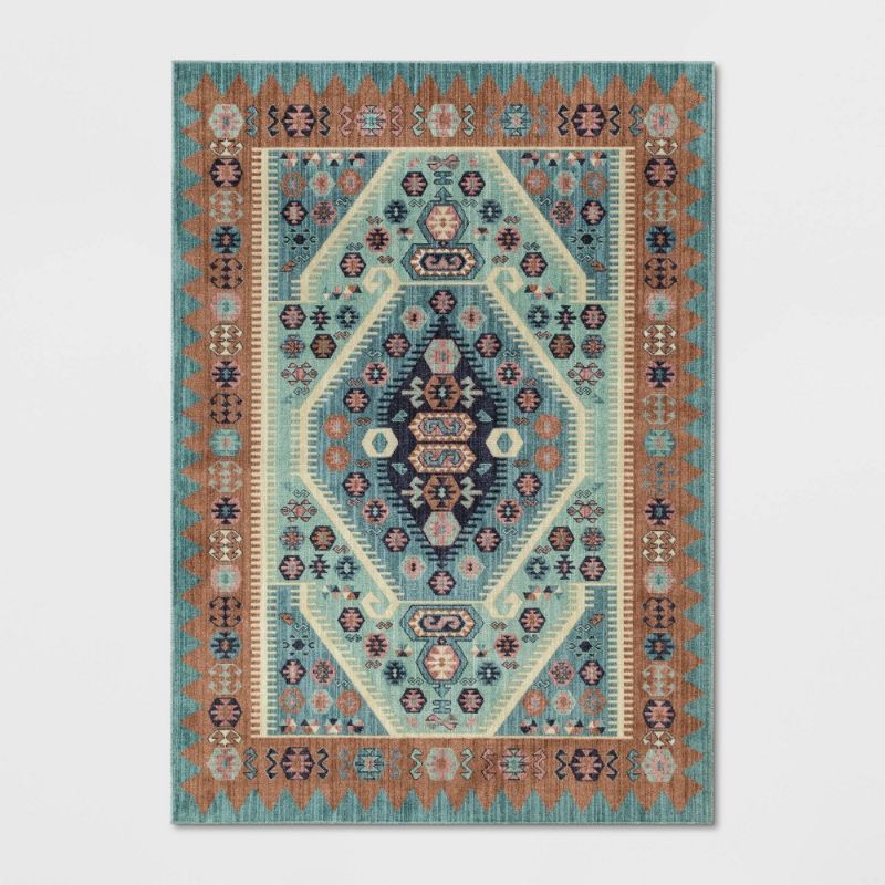 Photo 1 of 5'x7' Buttercup Diamond Vintage Persian Style Woven Rug - Opalhouse™
