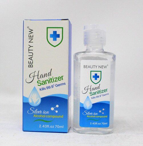 Photo 1 of Beauty New Hand Sanitizer 2.43 Ounce
(10 PACK) **EXPIRED 03/30/2022**