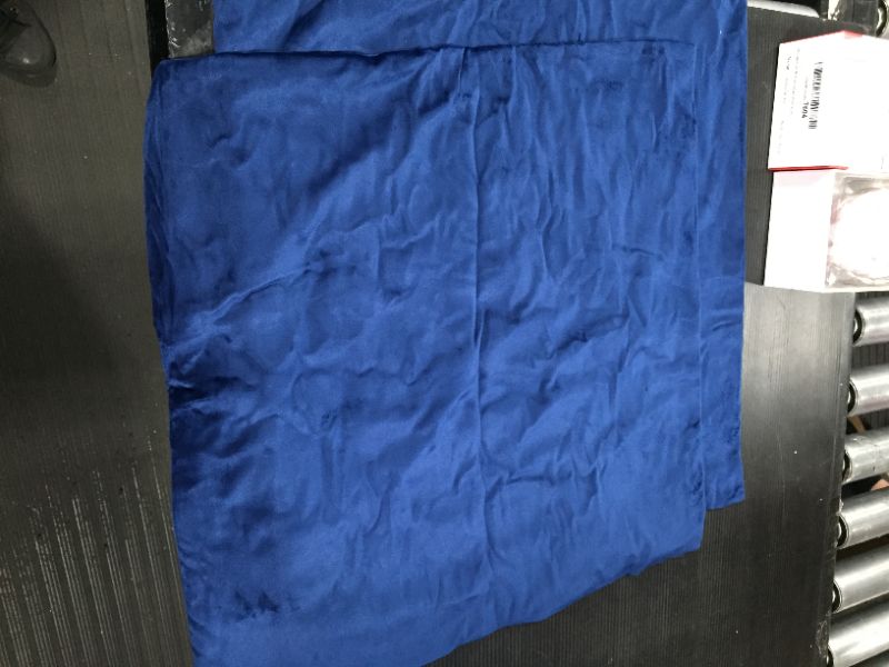 Photo 2 of 18x18 velvet blue pillow shams, PACK OF TWO 
