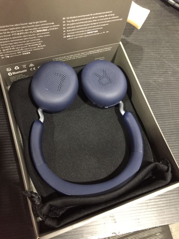 Photo 2 of Jabra Elite 45h Wireless Stereo Headset, Over-the-Head, Navy (100-91800004-02)
