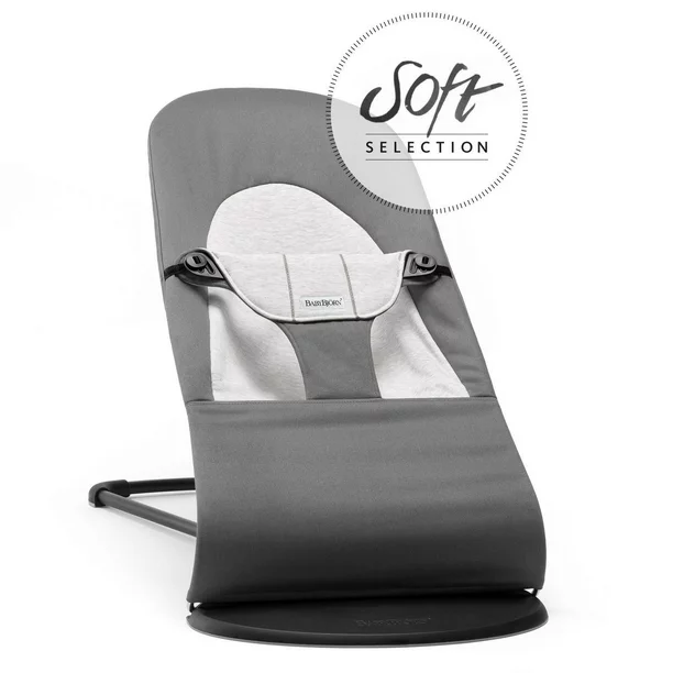 Photo 1 of BABYBJÖRN Bouncer Balance Soft in Dark Grey/Light Grey
