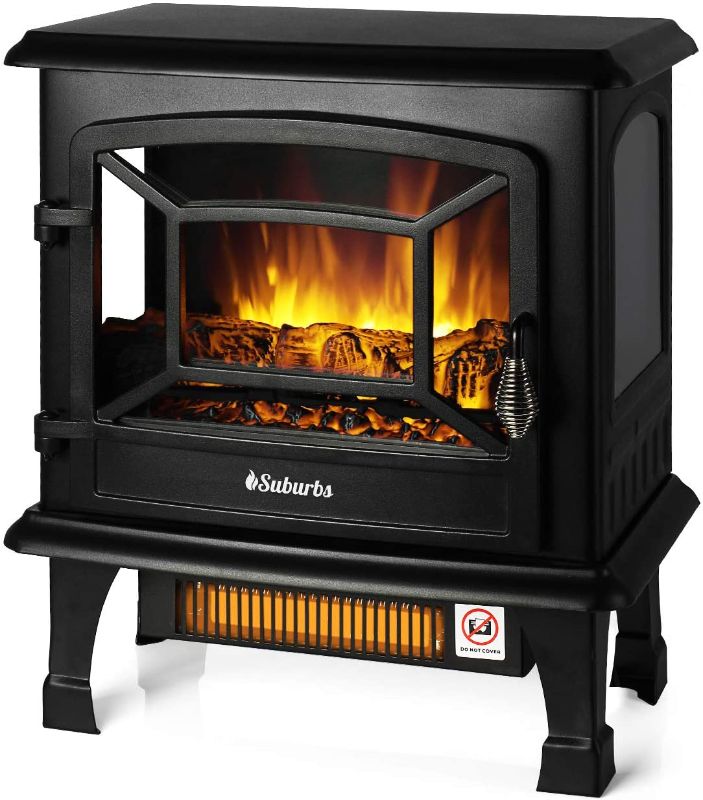 Photo 1 of **BRAND NEW** TURBRO Suburbs TS20 Electric Fireplace Infrared Heater, Freestanding Fireplace Stove with Realistic Dancing Flame Effect - CSA Certified - Overheating Safety Protection - Easy to Assemble - 20" 1400W
