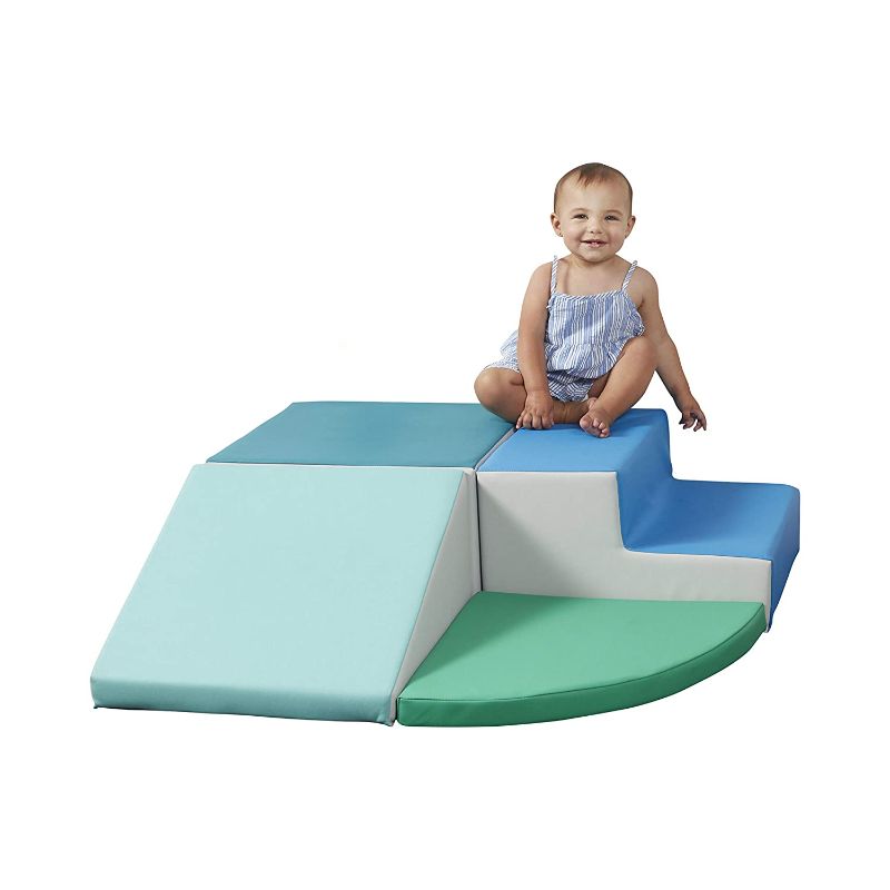 Photo 1 of Factory Direct Partners SoftScape Toddler Playtime Corner Climber, Indoor Active Play Structure for Toddlers and Kids, Safe Soft Foam for Crawling and
